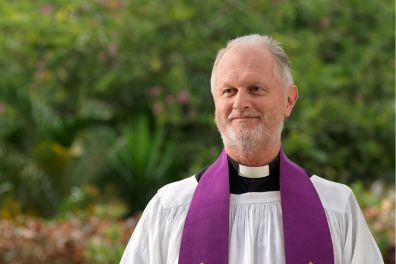 Bishop presiding at communion