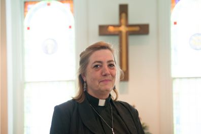 Bishop presiding at communion