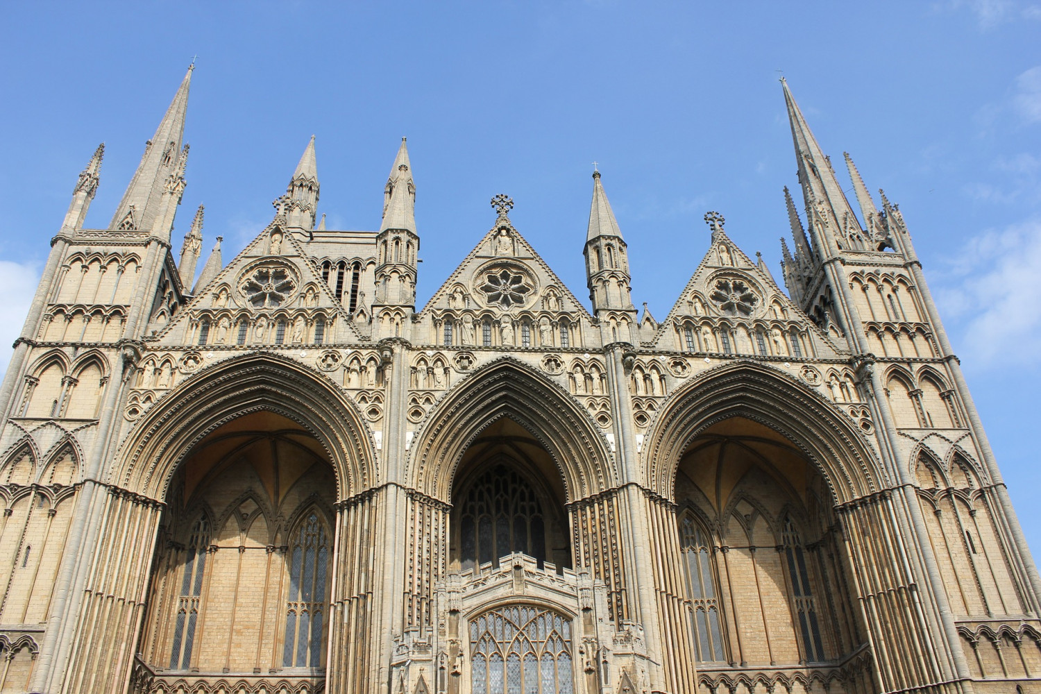 Outside of Peterborough Cathedral