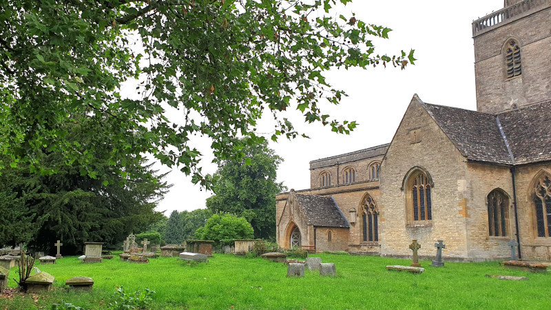 A church and a churchyard