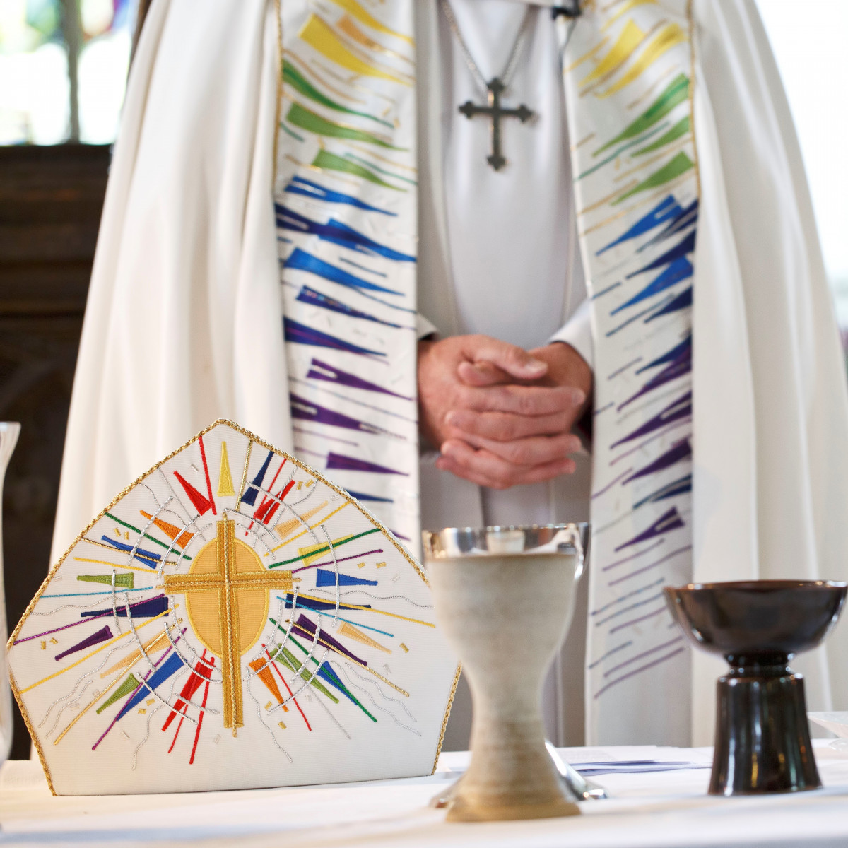 Bishop presiding at communion