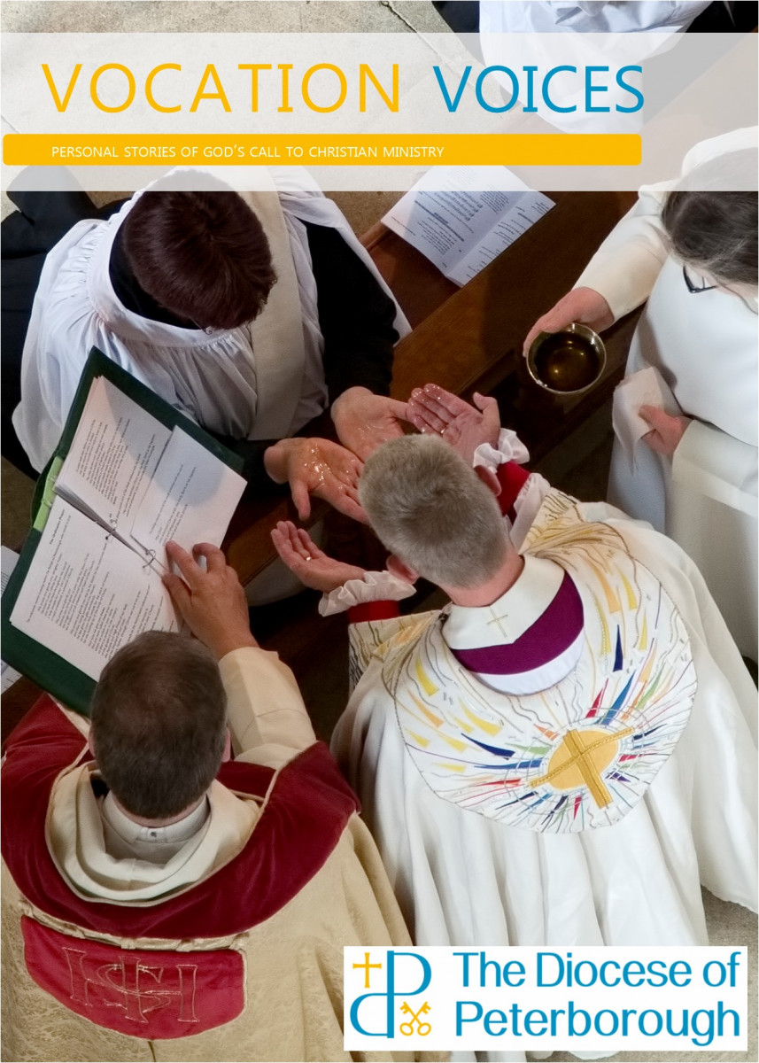 The anointing in palms in an ordination service