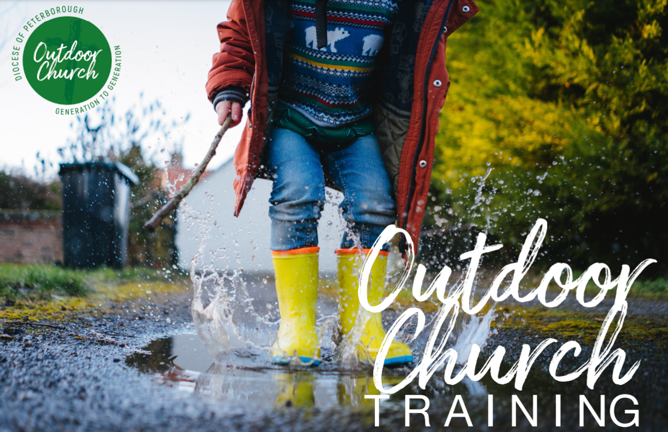 A child splashing in a puddle